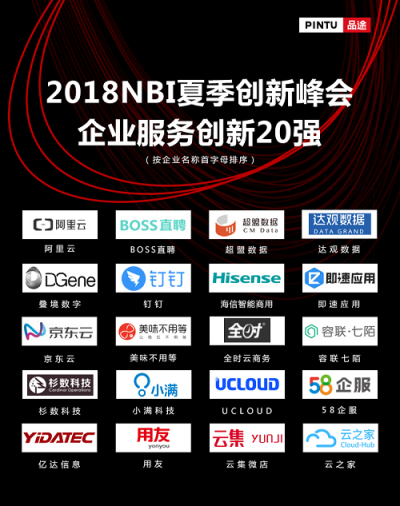 超盟數(shù)據(jù)再獲殊榮——2018NBI夏季創(chuàng)新峰會(huì)企業(yè)服務(wù)創(chuàng)新20強(qiáng)