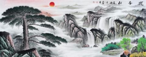 宋唐風(fēng)水國畫欣賞！山高水長美景獨(dú)特財(cái)運(yùn)旺