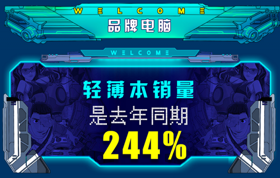 買筆記本還是輕薄的好，京東11.11首日第一小時輕薄本銷量是去年同期244%