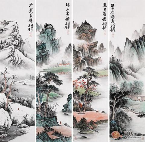 客廳掛什么畫(huà)風(fēng)水好？精品山水國(guó)畫(huà)打造風(fēng)水順暢財(cái)運(yùn)旺！