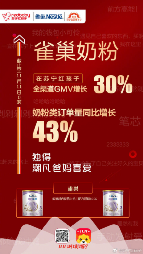 蘇寧雙十一母嬰戰(zhàn)報(bào)：樂(lè)高全渠道GMV增長(zhǎng)619%