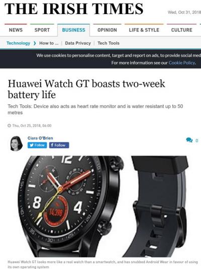 HUAWEI WATCH GT雙十一火爆國(guó)內(nèi)市場(chǎng)， 看看外媒是怎么評(píng)價(jià)它的？