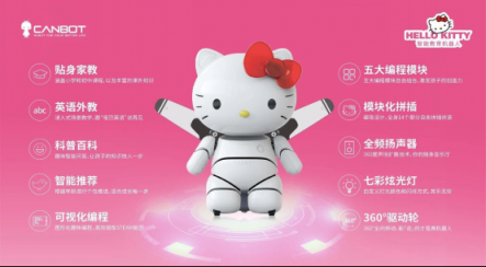 攜手云知聲，康力優(yōu)藍(lán)推首款 Hello Kitty教育機(jī)器人