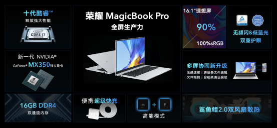 兼顧輕薄性能 榮耀MagicBook Pro 2020打造職場高效新利器