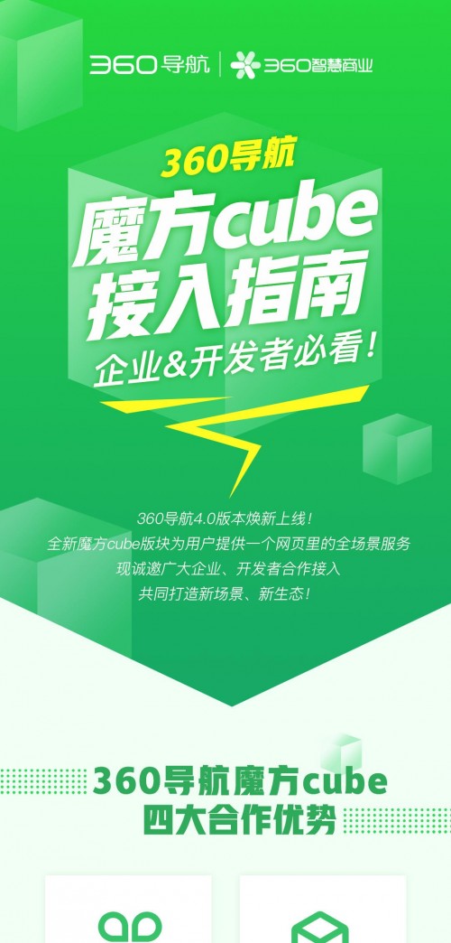 360導(dǎo)航魔方cube誠(chéng)邀廣大企業(yè)合作！