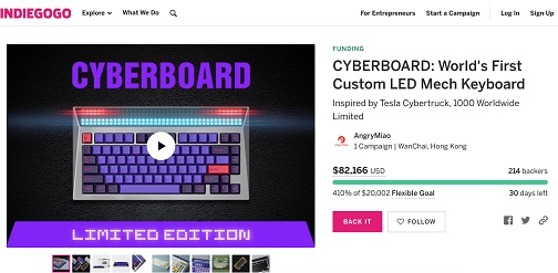 致敬特斯拉 Cybertruck，怒喵產(chǎn)品CYBERBOARD眾籌火爆，超400%認(rèn)籌