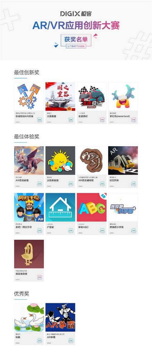 DIGIX極客AR/VR雙賽收官 精品應(yīng)用開啟數(shù)字生活交互新體驗(yàn)