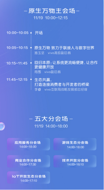 11月19日召開 2020 vivo開發(fā)者大會(huì)報(bào)名正式開啟