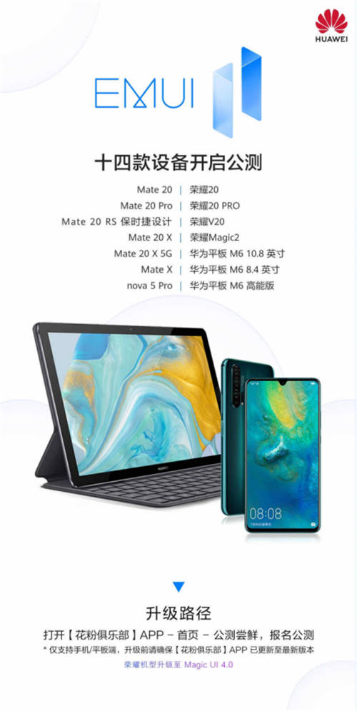 華為Mate 20系列等14款機型迎來EMUI 11公測升級，暢享三大新體驗