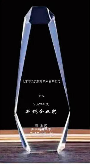 喜訊?華云安斬獲“2020年度新銳企業(yè)獎”