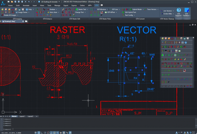 中望軟件攜手GTXRasterCAD，幫助用戶大幅提升圖紙修復(fù)效率