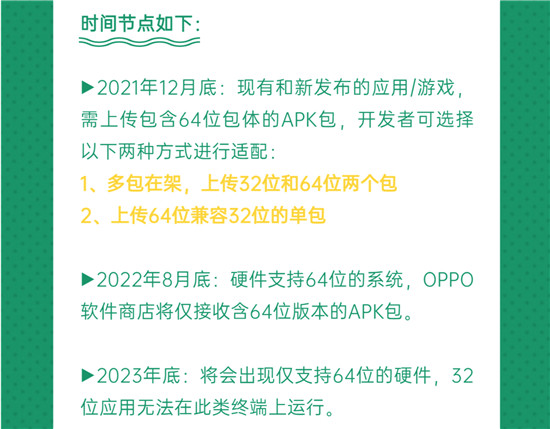 OPPO軟件商店支持64位應(yīng)用上架，開發(fā)者需積極升級(jí)64位架構(gòu)