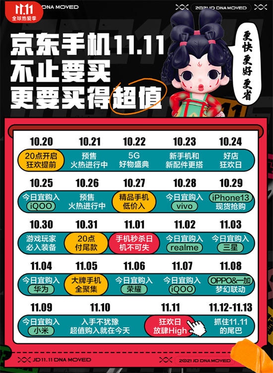 京東11.11今晚8點開啟現(xiàn)貨購 爆款手機現(xiàn)貨開買 11.11降價自動退