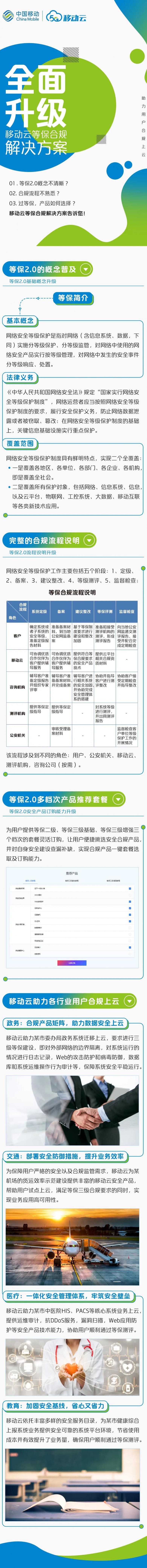 移動云等保2.0解決方案，助力企業(yè)安全合規(guī)上云！