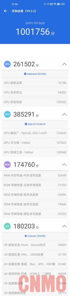 媒體正式公布OPPO Find X5 Pro天璣版跑分！百萬分上下天璣9000表現(xiàn)不俗！