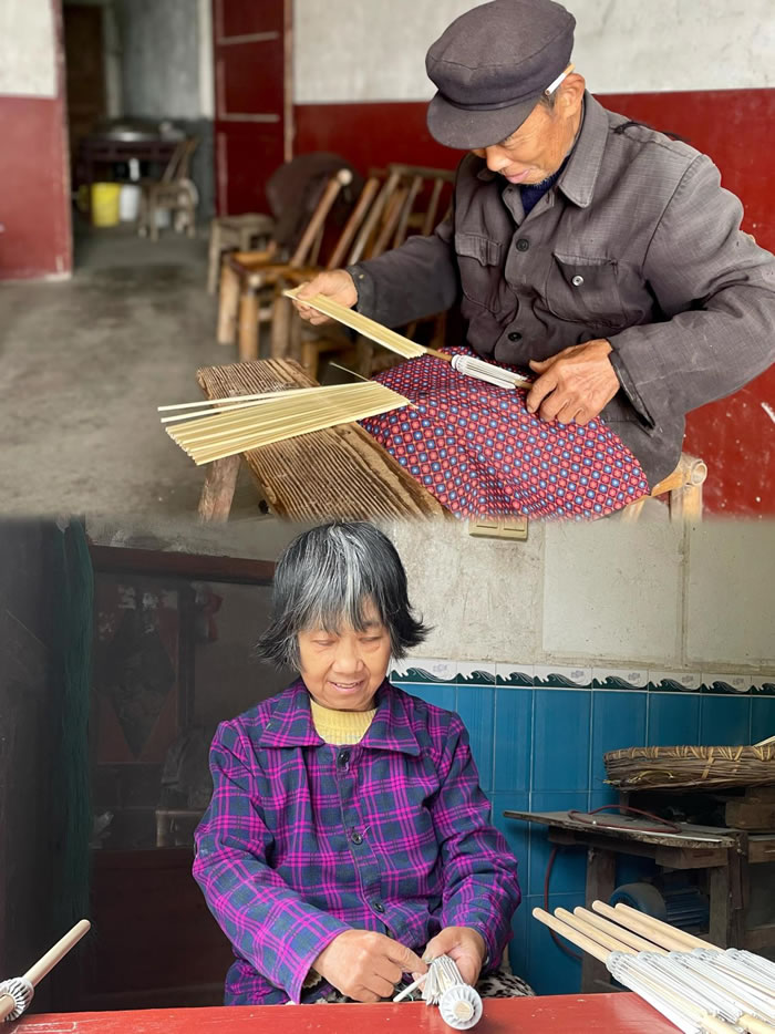 在湘潭縣石鼓鎮(zhèn)，幾乎家家戶戶都會制作油紙傘.jpg