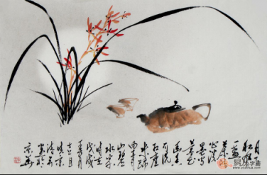 文雅的書(shū)房裝飾掛畫(huà)，精品水墨寫(xiě)意花鳥(niǎo)畫(huà)作品