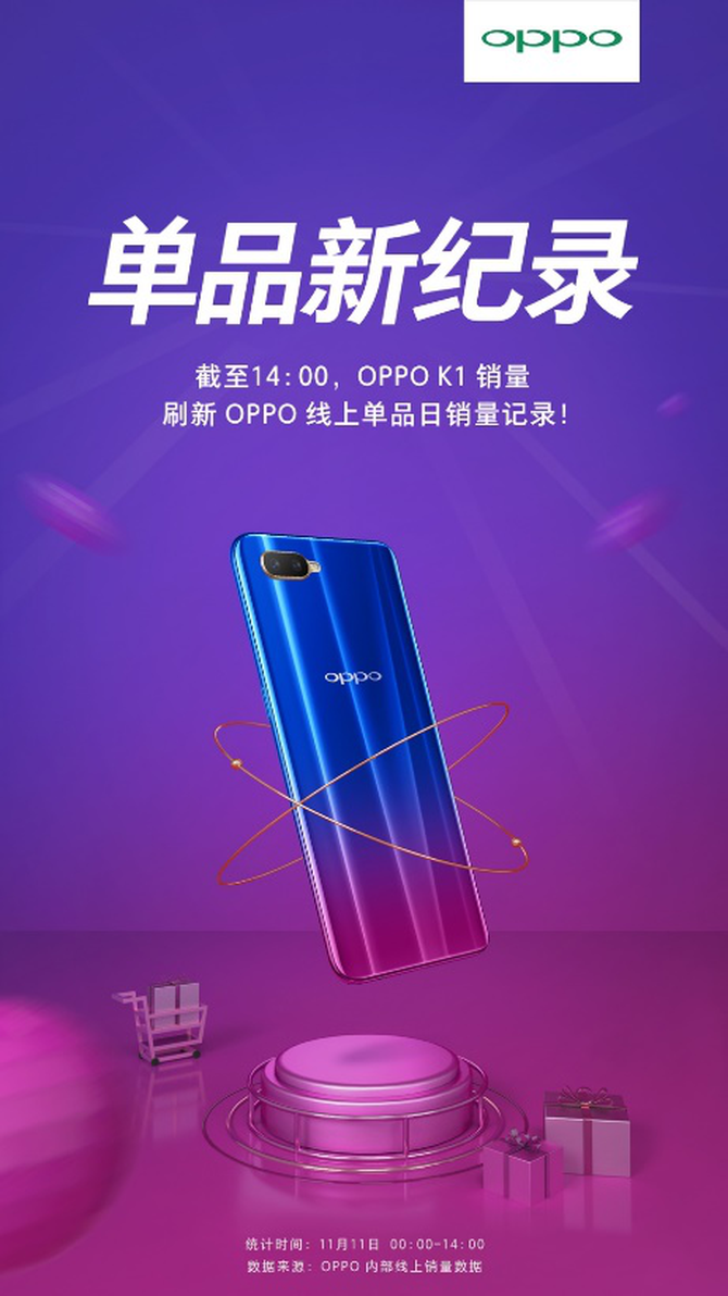 女王節(jié)時(shí)尚好禮 OPPO K1限時(shí)搶購(gòu)價(jià)1399元起