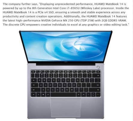 實(shí)力致勝！HUAWEI MateBook 14首登MWC 2019攬獲3項(xiàng)大獎(jiǎng)