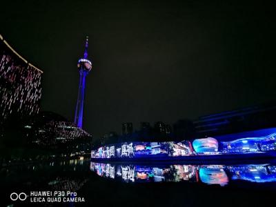 天府幻夜圖點(diǎn)亮最美錦江 華為P30系列記錄成都如夢(mèng)夜景