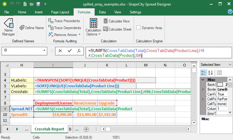 Spread.NET 表格控件 V12.1 正式發(fā)布！加入動(dòng)態(tài)數(shù)組，讓公式運(yùn)算更具效率