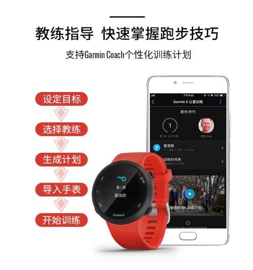 Garmin Forerunner 45，輕量運(yùn)動(dòng)擺脫束縛