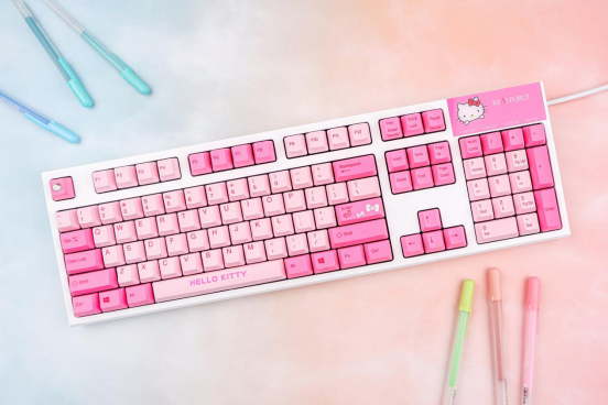 REALFORCE HELLO KITTY限量版鍵盤，ChinaJoy首亮相