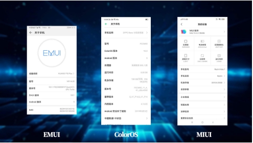 國產(chǎn)頭部 UI 對比，ColorOS、MIUI、EMUI 的區(qū)別你知道多少