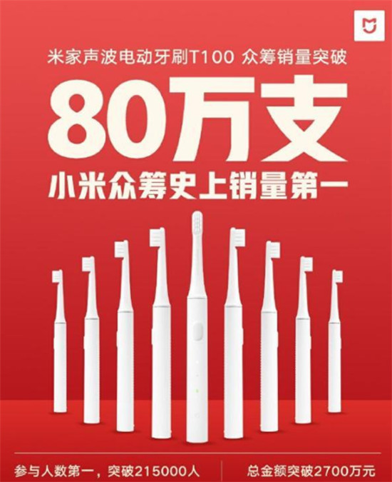 米家聲波電動牙刷T100，讓全民進(jìn)入電動牙刷時(shí)代