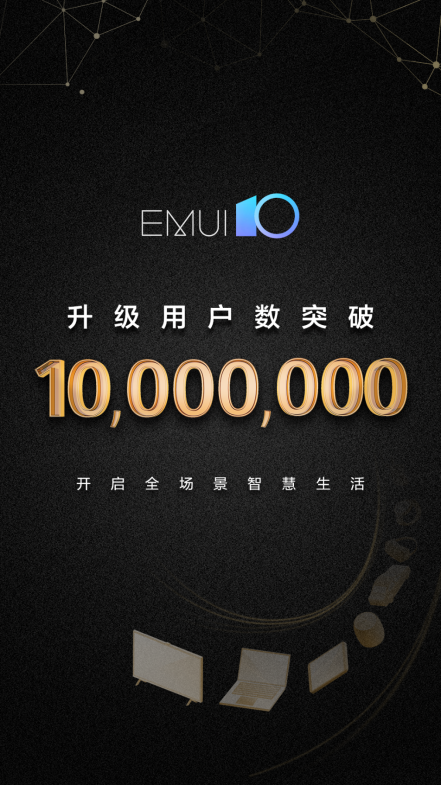 EMUI10升級(jí)用戶(hù)突破千萬(wàn)啦，用戶(hù)口碑爆棚，使用流暢度提升顯著