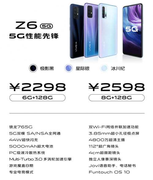 5G終端普及之作誕生，vivo Z6到手價2198元起