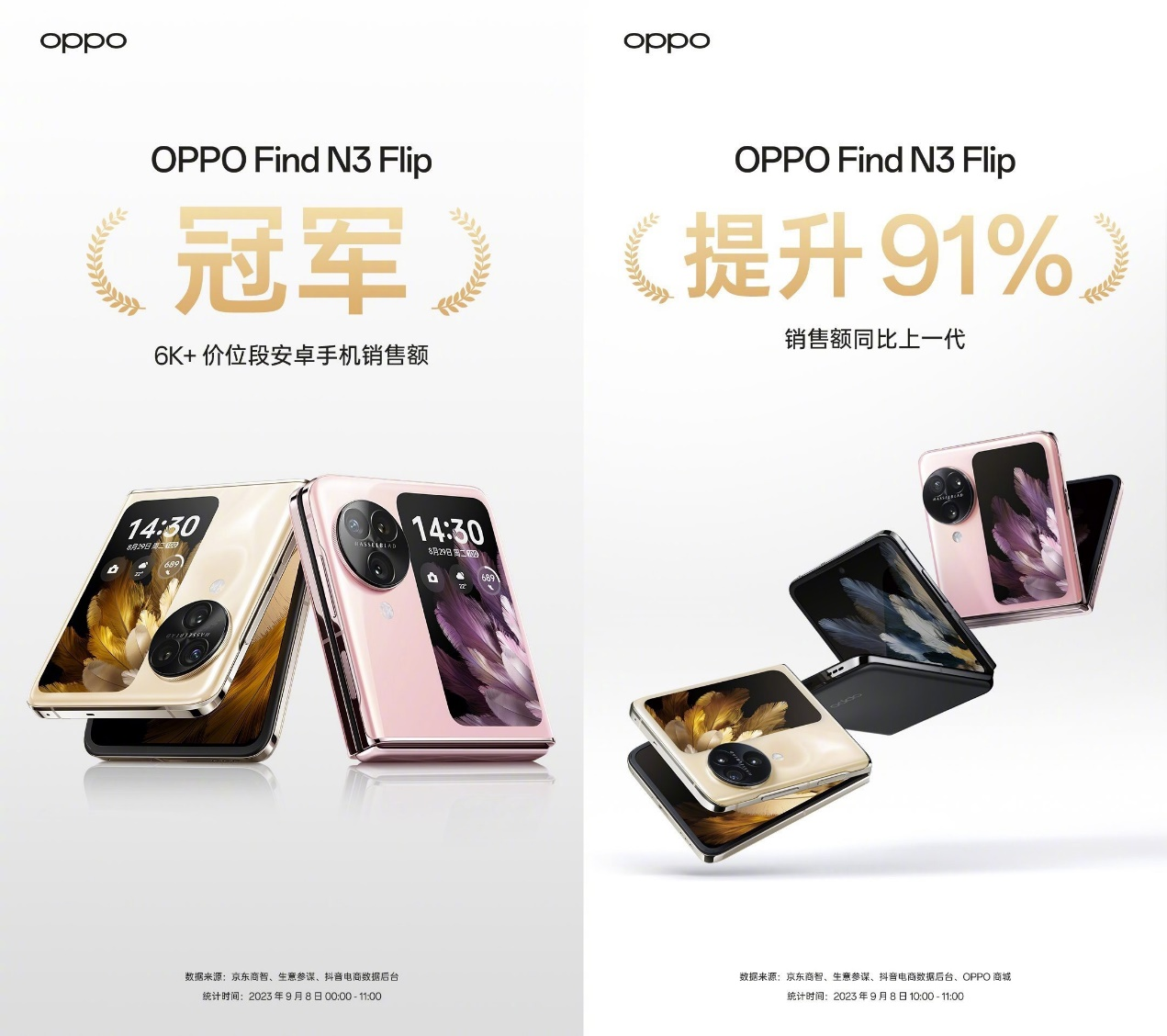 OPPO Find N3 Flip火爆開售，功能配置全面增強，妥妥小折疊標桿級體驗